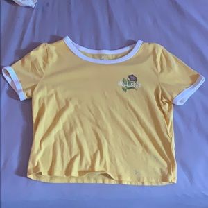 Yellow Hollister Crop Top